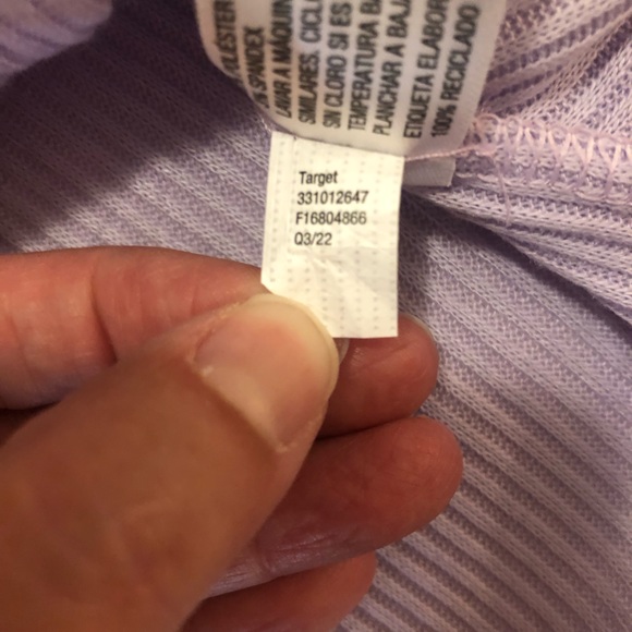 NWT Wild Fable light violet sweater, cut outs down front & tie at bottom hem, M - Picture 13 of 15